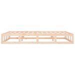 vidaXL Cadre de lit sans matelas 200x200 cm bois massif