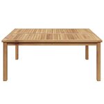 vidaXL Table basse Marron 110 x 110 x 45 cm Bois de teck solide
