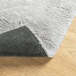 vidaXL Tapis HUARTE à poils courts doux et lavable gris 140x200 cm