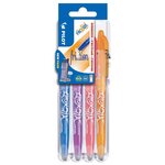 Stylo roller FRIXION BALL 07 Set2Go  étui de 4 Fun PILOT