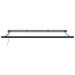 vidaXL Auvent rétractable anthracite et blanc 4x3 m tissu et aluminium