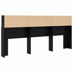 vidaXL Cabinet de Tête de Lit Chêne noir 220 x 19 x 101.5 cm