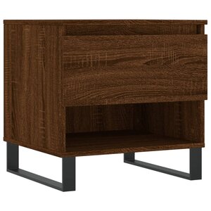 vidaXL Table basse chêne marron 50x46x50 cm bois d'ingénierie