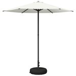 vidaXL Parasol de jardin avec base 230 x 230 cm Polyester