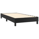 vidaXL Sommier à lattes de lit avec matelas Noir 90x190 cm Similicuir