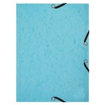 Chemise 3 Rabats À Élastiques Aquarel + 25 Fiches Bristol A5 - 4 Couleurs Assorties - Couleurs Assorties - X 10 - Exacompta