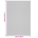 vidaXL Tapis de sol de camping gris clair 5 5x2 5 m