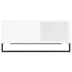 vidaXL Table basse blanc 80x80x36 5 cm bois d'ingénierie