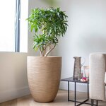 Capi Pot à fleurs Waste Rib 34x46 cm Beige terrazzo