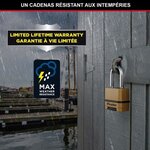 Cadenas haute sécurité M175EURDLF - Combinaison - Zinc - Anse L - Extérieur