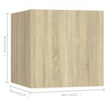 vidaXL Ensemble de meubles TV 4 Pièces Chêne sonoma Bois d'ingénierie