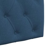 vidaXL Tête de lit suspendue Bleu Tissu