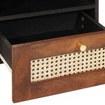 vidaXL Tables basses avec tiroir Marron 80 x 54 x 40 cm