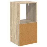 vidaXL Table de chevet Chêne Sonoma 35 x 32 x 68 5 cm