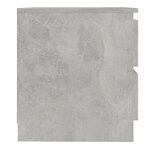 vidaXL Tables de chevet 2 Pièces Gris béton 50x39x43 5 cm Aggloméré