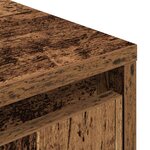 vidaXL Meuble TV avec éclairage LED vieux bois 160 5x41x50 cm