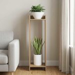 vidaXL Support de Plante Chêne artisanal 30 x 30 x 100 cm