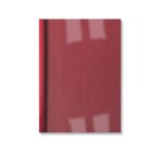 Lot de 100 LinenWeave Plats de couverture thermique 3 mm rouge GBC
