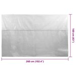 vidaXL Film solaire de piscine flottant PE 260x160 cm Gris