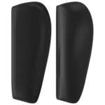 vidaXL Tête de lit avec oreilles Noir 203x23x78/88 cm Similicuir