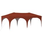 vidaXL Tente de fête pop-up 575 x 288 x 245 cm Terre cuite