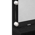 vidaXL Table de Toilette avec tiroir Chêne noir 80 x 41 x 134.5 cm