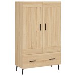 vidaXL Buffet haut chêne sonoma 69 5x31x115 cm bois d'ingénierie