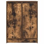 vidaXL Buffet chêne fumé 57x34x76 cm bois d'ingénierie