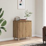 vidaXL Buffet chêne artisanal 60x35x70 cm bois d'ingénierie