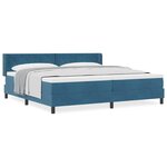 vidaXL Lit à ressorts avec matelas noir 100x200 cm en velours