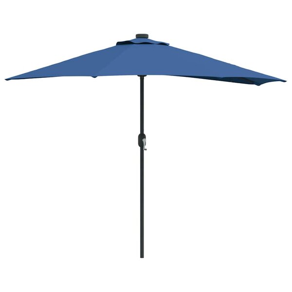 vidaXL Parasol de jardin 294 x 150 x 224 cm Polyester et Acier Azur
