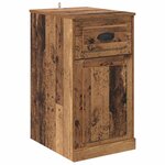 vidaXL Meuble d'appoint Bois ancien 40 x 50 x 75 cm Bois d'ingénierie