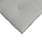 vidaXL Coussin de Dos Gris clair 60 x 50 cm Tissu en microfibre