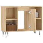 vidaXL Armoire salle de bain chêne sonoma 80x33x60cm bois d'ingénierie