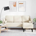 vidaXL Ensemble de Canapés Lin 173 x 131 x 67 cm tissu