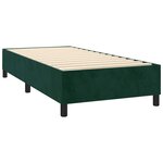 vidaXL Sommier à lattes de lit avec matelas Vert foncé 100x200 cm