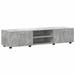 vidaXL Ensemble meuble TV FLORIN Gris béton Bois d'ingénierie