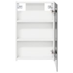 vidaXL Armoire Miroir de Salle de Bain Blanc 40 x 10 5 x 60 5 cm