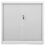 vidaXL Armoire à portes coulissantes Gris 90x40x90 cm Acier