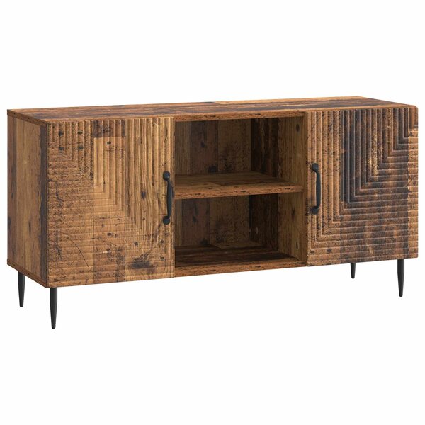 vidaXL Meuble TV Bois ancien 102 x 34 5 x 50 cm Bois d'ingénierie