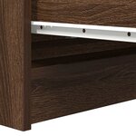 vidaXL Buffet chêne marron 80x35x76 cm bois d'ingénierie