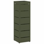 vidaXL Porte-parapluie Olive 15 5 x 15 5 x 49 cm Acier