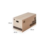 Pack and Move - Lot 60 cartons déménagement XL - 80 x 40 x 40 cm - Poignées renforcées - 3 adhésifs offerts