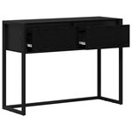 vidaXL Table d'appoint Chêne noir 100 x 36 x 75 cm Bois d'ingénierie
