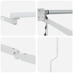 vidaXL Store Rétractable Manuel avec LED Vert et Blanc 400x350 cm