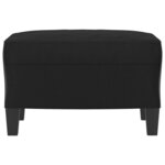 vidaXL Repose-pied Noir 60x50x41 cm Similicuir