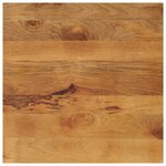 vidaXL Dessus de table 70x70x2 5 cm carré bois massif manguier