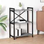 vidaXL Bibliothèque Sonoma gris 60 x 30 x 83 cm Bois d'ingénierie