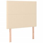 vidaXL Cadre de lit sans matelas crème 100x200 cm tissu