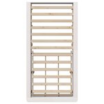 vidaXL Cadre de lit avec stockage Blanc 100 x 200 cm Bois massif